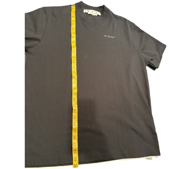 New Men’s Off-White Diagonal Tab Over SS Tee Black/Black Size XXS (US Men’s 32) - Picture 4 of 16